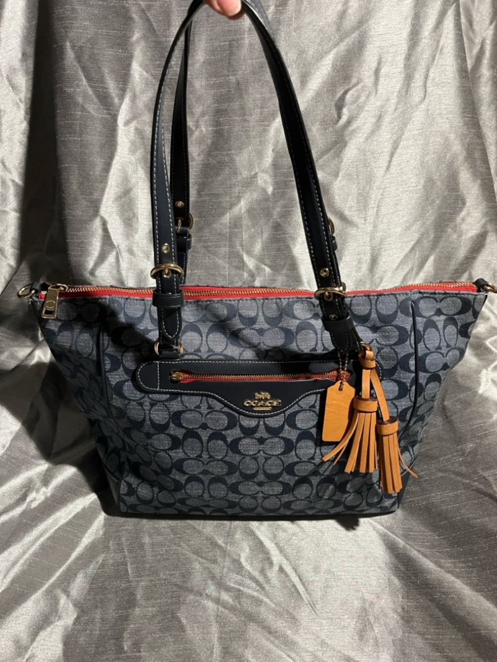 Denim Coach Purse